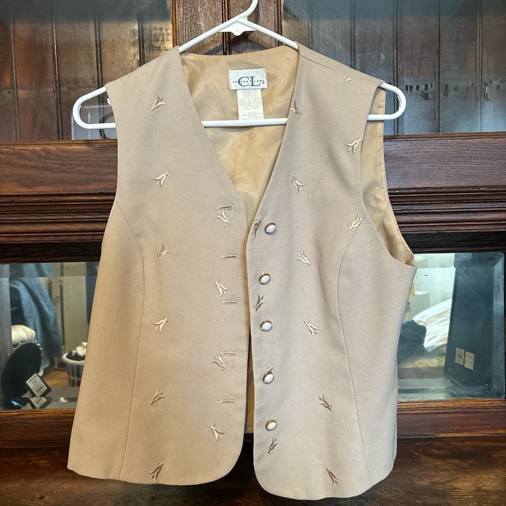 Vintage cream vest